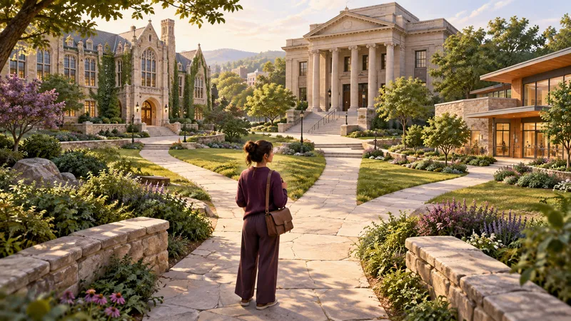 Student considering branching paths toward research, court and community work